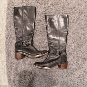 Coach Black Leather Boots